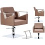 Fotel fryzjerski Tomas hydrauliczny obrotowy do salonu fryzjerskiego podnóżek chromowany krzesło fryzjerskie Outlet